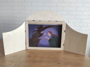 Drewniany Teatrzyk Kamishibai A4 - JS